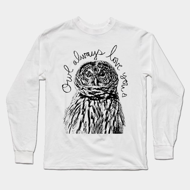 Owl Always Love You -darkside Long Sleeve T-Shirt by Room 4 Cello